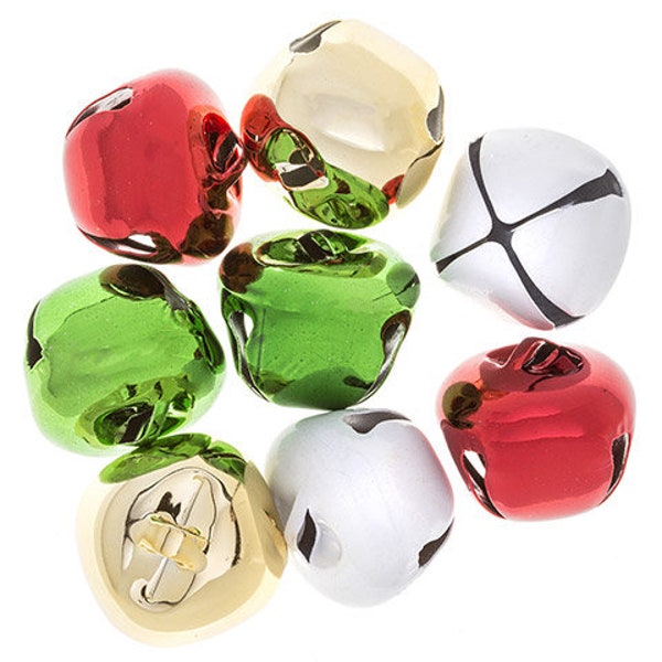 Jingle Bells: Christmas Colors, 35mm, 8 pack, Holiday Craft