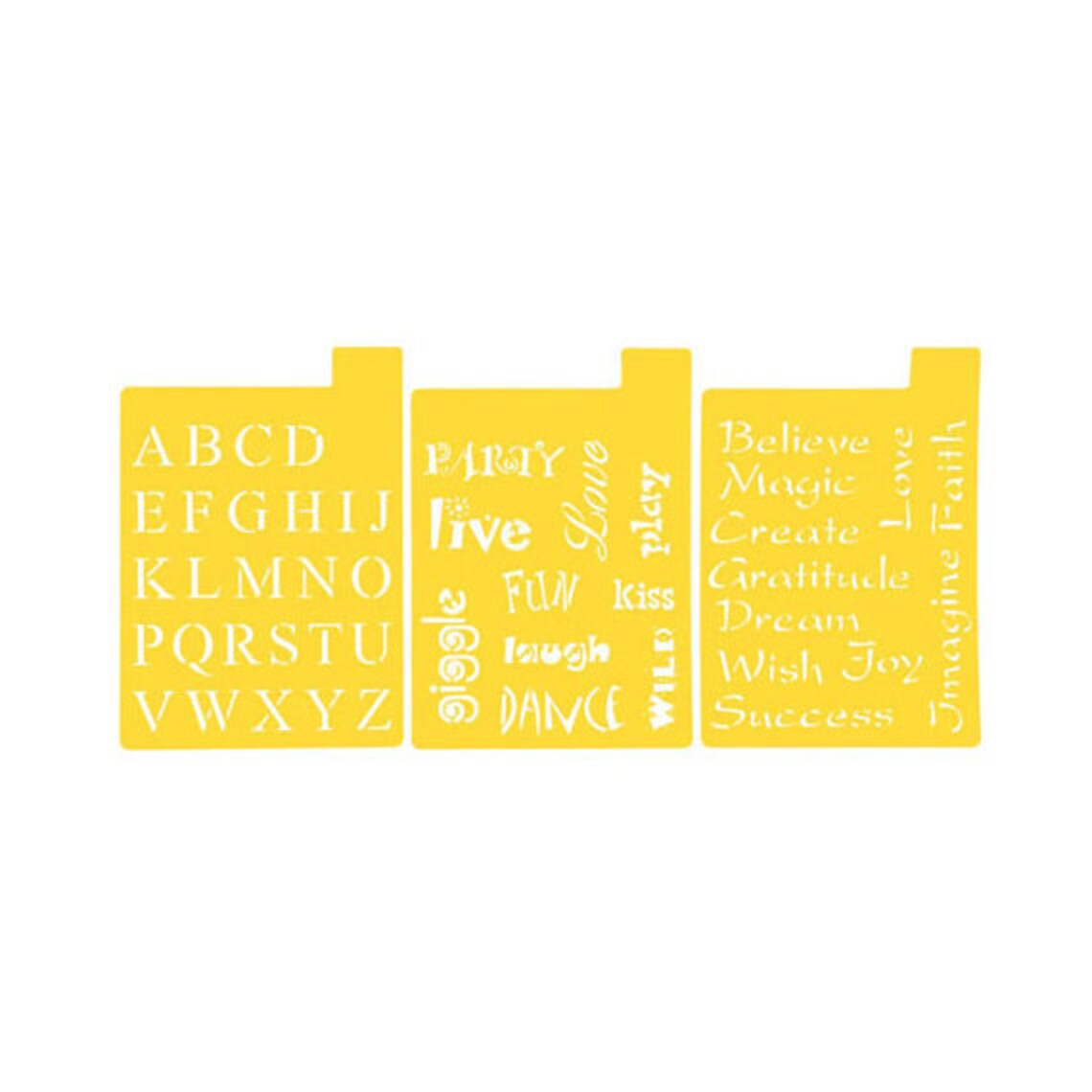 Word Stencils Fonts and Phrases Stencils Alphabet Stencil Etsy