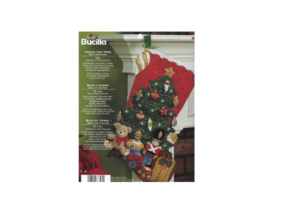 Bucilla Kit: 'christmas Tree Surprise' LED Felt Stocking Applique
