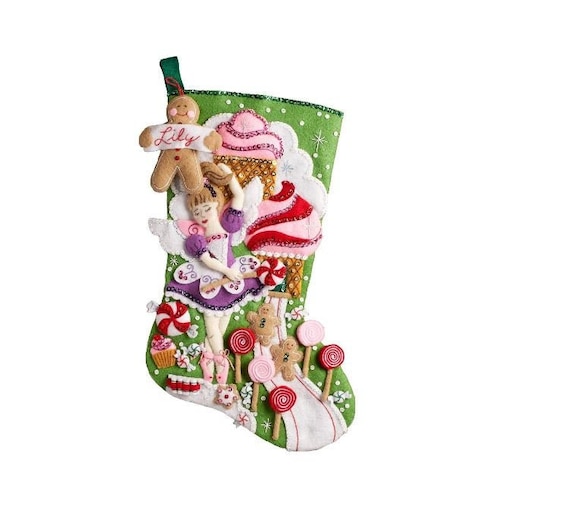 Bucilla Dogs, Felt Applique Christmas Stocking Kit, 18