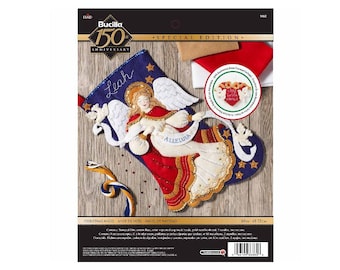 Bucilla Kit:   'Christmas Angel',  Christmas Felt Stocking Stitchery Kit -  86860