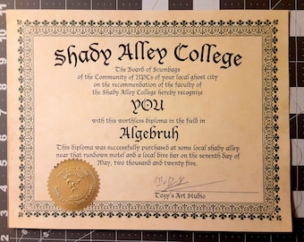 Shady Alley College Duhgrees