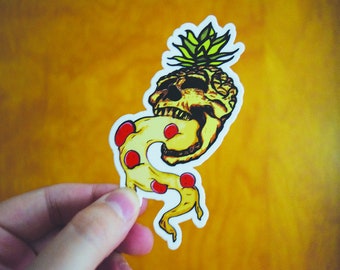 Pineapple Pizza Skull