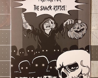 Prepare For The Snack-rifice. Halloween Card