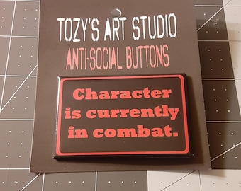 Character Is Currently In Combat Button