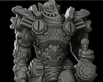 CLOCKWORK KNIGHT - Miniature | Dungeons and dragons | Cthulhu | Pathfinder | War Gaming