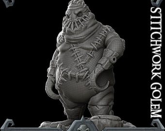 STITCHWORK GOLEM - Miniature Model | Dungeons and dragons | Cthulhu | Pathfinder | War Gaming