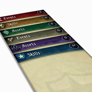 Activa, evenementen en vaardigheden Uitbreidingsschotten - Arkham Horror LCG Deck Box Dividers