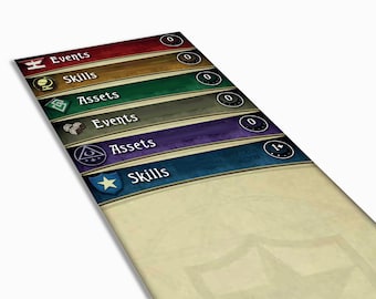 Assets, Events, Skills Expansion Dividers - Arkham Horror LCG Deck Box Dividers