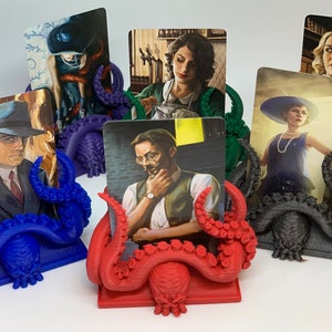Arkham Horror LCG Investigator Stands - Cthulhu-tentakels set van 6 verschillende kleuren of allemaal in zwart of brons