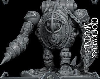 CLOCKWORK MARINER - Modelo en miniatura / Todos los tamaños / Mazmorras y dragones / Conquistador / Juegos de guerra