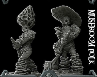 MUSHROOM FOLK - Miniatura / Todos los tamaños / Dungeons and Dragons / Pathfinder / Juegos de guerra
