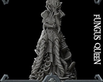 FUNGUS QUEEN - Miniature - All Sizes | Dungeons and Dragons | Pathfinder | War Gaming