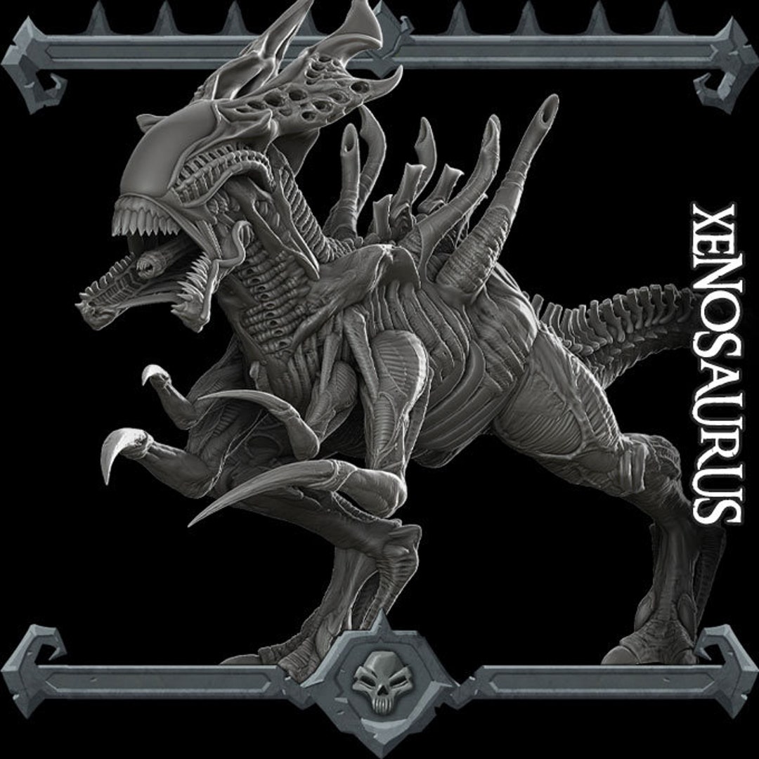 XENOSAURUS - Miniature Model | All Sizes | Dungeons and Dragons ...