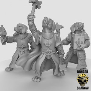 Beagle Clerics harsminiaturen voor DnD | Gaming op tafel I Dungeons and Dragons | Pathfinder I-RPG
