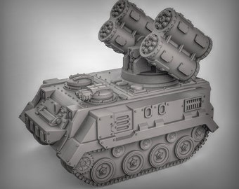Kit de modelo de cohete MK: colección de tanques para juegos de guerra en miniatura y terrenos de 28 mm