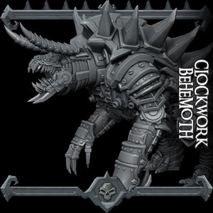 CLOCKWORK BEHEMOTH - Miniature -  All Sizes | Dungeons and Dragons | Pathfinder | War Gaming