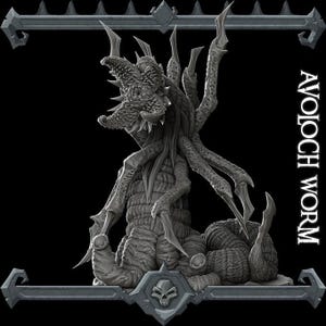 AVOLOCH WORM - Modelo em miniatura | Dungeons and dragons | Cthulhu | Pathfinder | Jogos de guerra