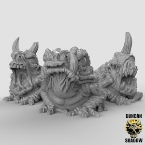 Plague Toads Resin Miniature Miniature Models for DnD | Tabletop Gaming I Dungeons and Dragons | Pathfinder I RPG