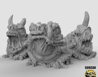 Plague Toads Resin Miniature | D&D Tabletop Gaming Models