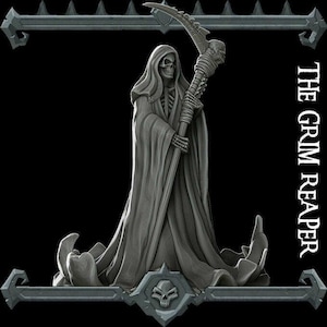 GRIM REAPER - Miniature Model | All Sizes | Dungeons and Dragons | Pathfinder | War Gaming