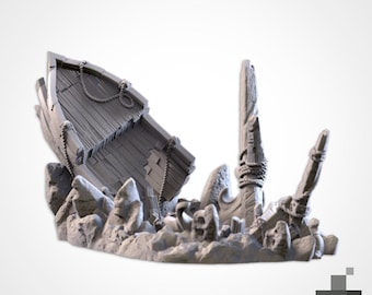 The Game of Destiny - 'Crashed Ship' Dice Tower