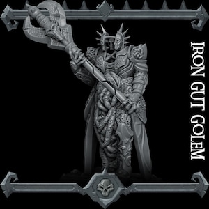 IRON GUT GOLEM - Miniature | All Sizes | Dungeons and Dragons | Pathfinder | War Gaming