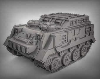 Kit de modelo de APC MKII: colección de tanques para juegos de guerra en miniatura de 28 mm y terreno
