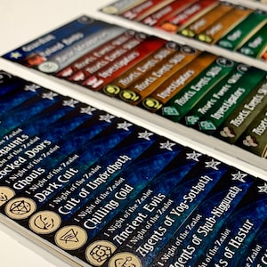 Divisores de caixa de baralho Arkham Horror LCG - Cartas impressas exclusivas de alta qualidade