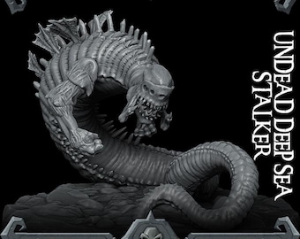 Undead Deep Sea Stalker - Miniature Model | All Sizes | Dungeons and Dragons | Pathfinder | War Gaming I RPG I TTG