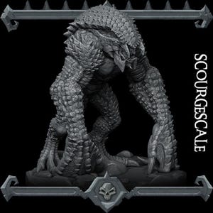 SCOURGESCALE - Miniature Model | All Sizes | Dungeons and Dragons | Pathfinder | War Gaming