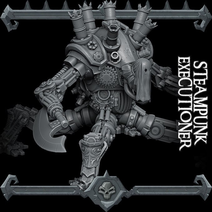 STEAMPUNK EXECUTIONER - Miniatuur | Kerkers en draken | Cthulhu | Verkenner | Oorlogsgaming