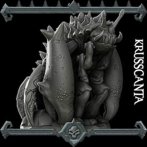 KRUSSCANTA - Modelo em miniatura de resina | Todos os tamanhos | Dungeons and Dragons | Pathfinder | War Gaming