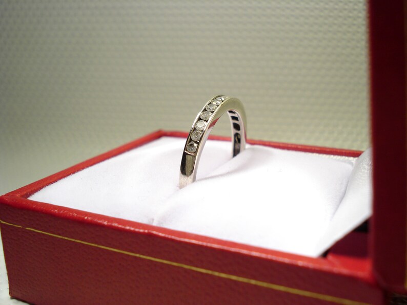 natural DIAMONDS 0.33 ct NEW 15 diamonds 0.33 carats high-quality Solid 9kt White GOLD women ring with certificate