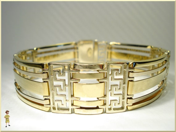 Buy 22k gold leatHer versace braceelt 65vg6693 Online from VaibHav Jewellers
