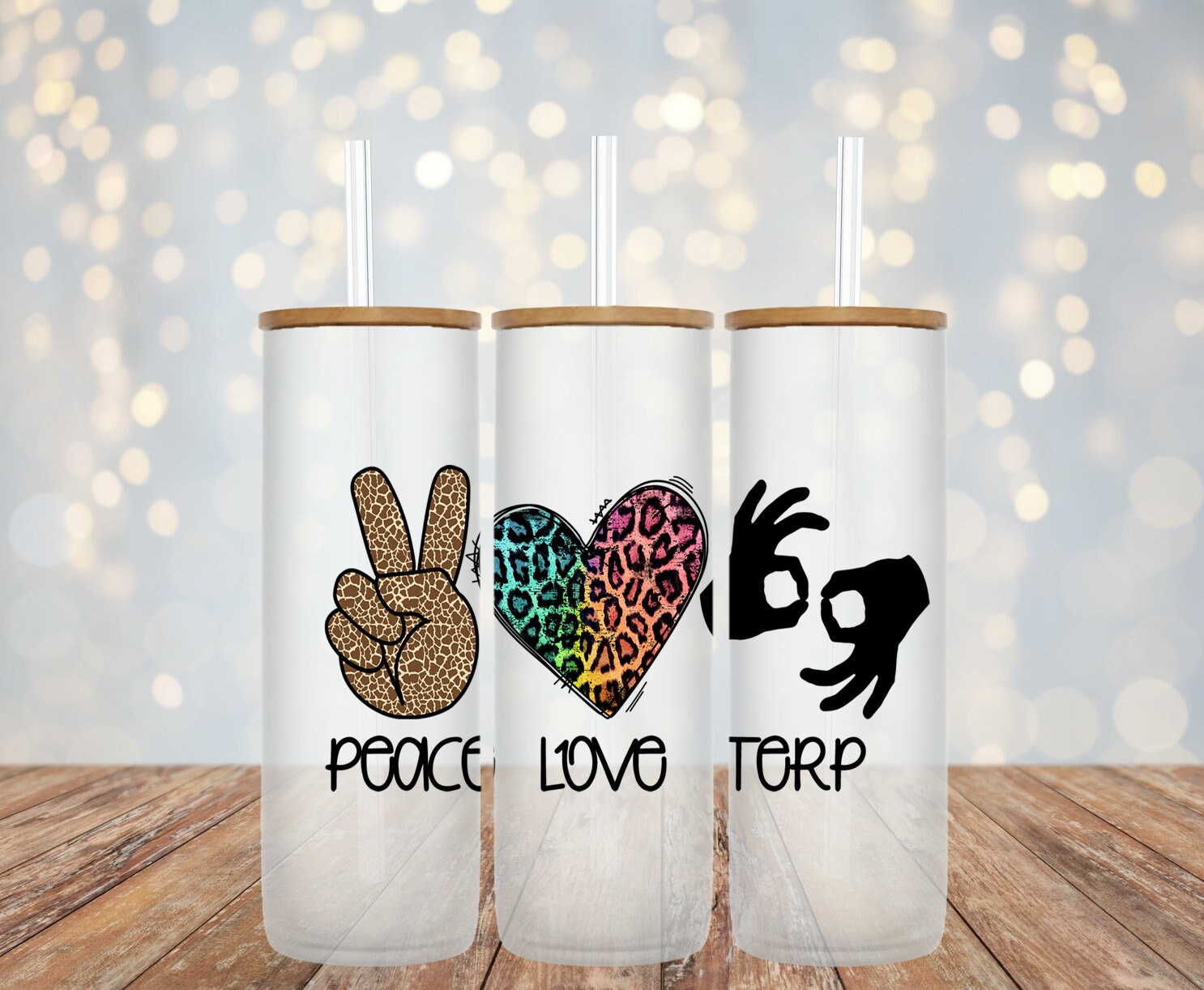 ASL Interpreter Inspired Libby Cup / Sign Language / Terp / Iced Coffee