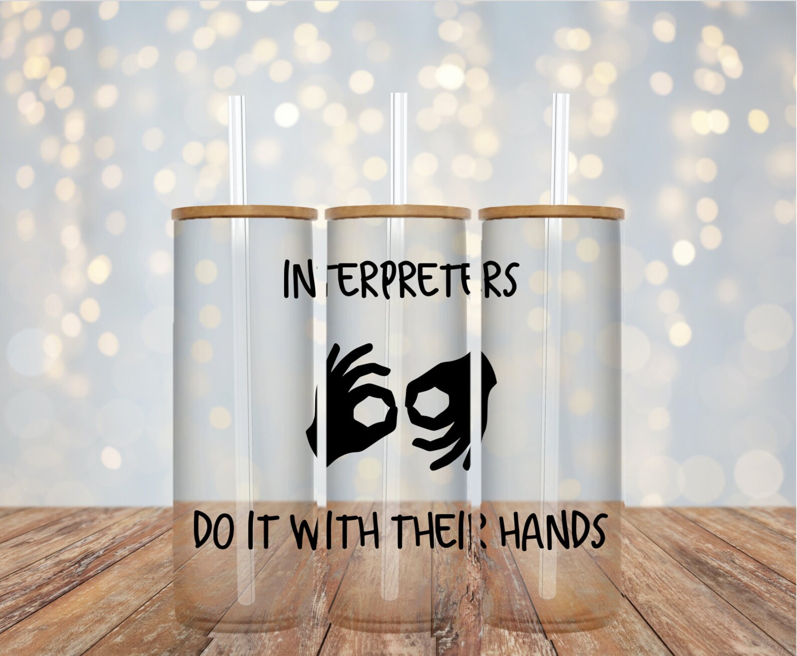 ASL Interpreter Inspired Libby Cup / Sign Language / Terp / - Etsy