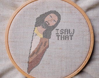I saw that- Cross Stitch Pattern **DIGITAL DOWNLOAD**