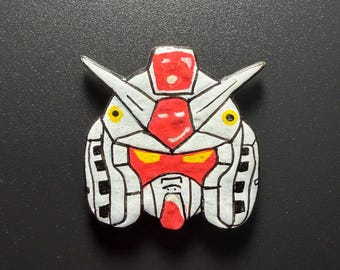 Robot Suit **Hand Painted Polymer Clay Magnets!**
