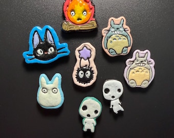 Anime Movies **Hand Painted Polymer Clay Magnets!**