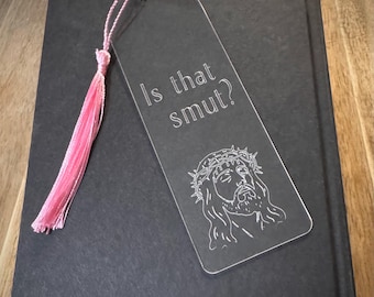 Is that smut? Engraved bookmark