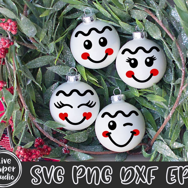 Gingerbread Face Svg Bundle, Christmas SVG,  Gingerbread Man Svg, Gingerbread Emoticons SVG, Digital Download Svg, Png, Dxf, Eps Files