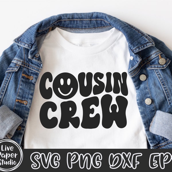 Cousin Crew SVG PNG, New to the Cousin Crew Svg, Cousin Crew Shirt, Best Cousin, Cousin Quote, Retro, Digital Download Png, Dxf, Eps Files