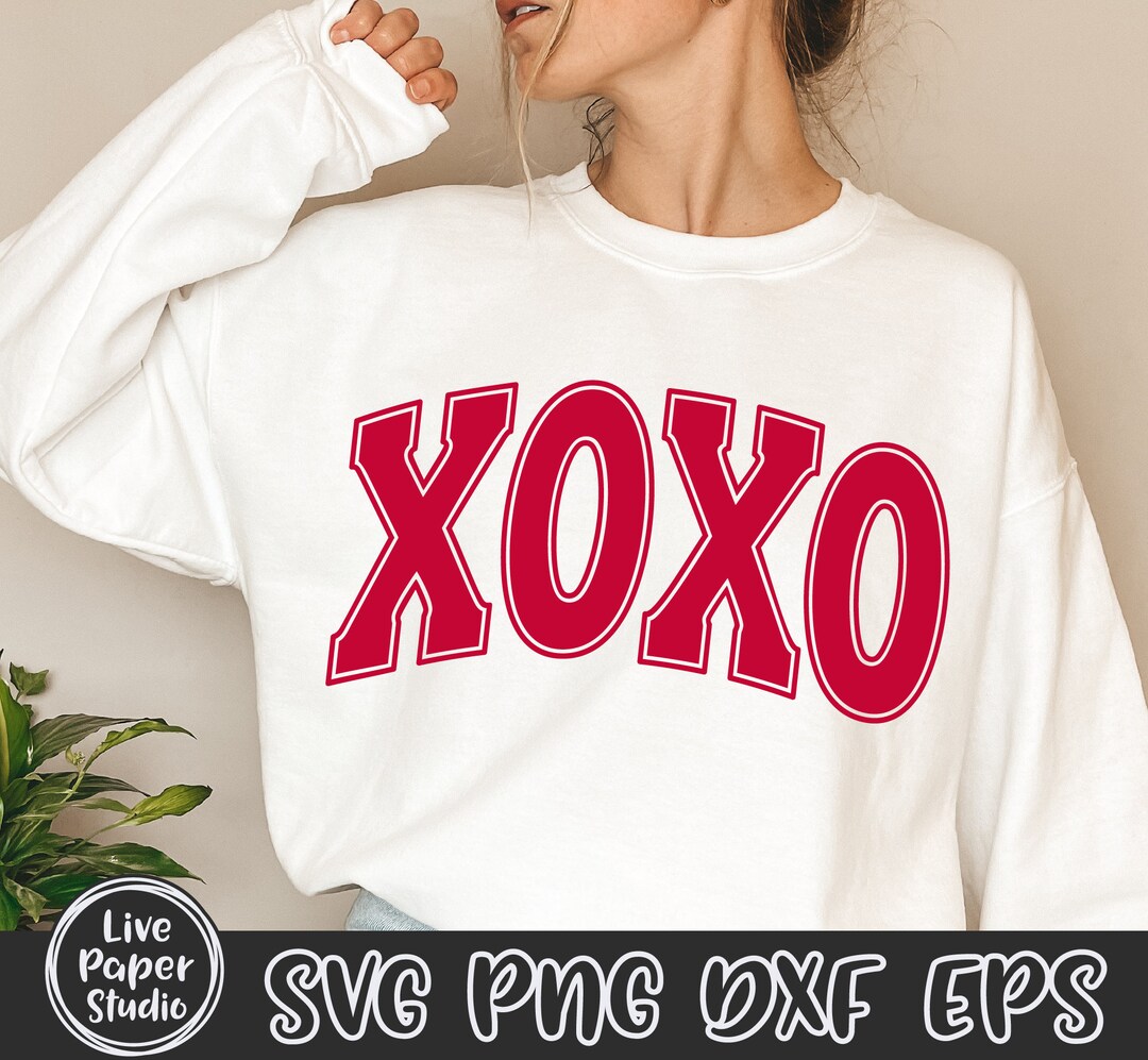 Valentine Varsity Svg, Xoxo SVG PNG, Valentine's Day Svg, Lover Svg ...