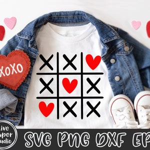 Tic Tac Toe Game SVG, Valentine's Day Svg, Tic Tac Toe Grid, Tic Tac ...