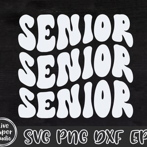 Senior Senior Senior SVG, Retro Senior Svg, Class of 2024 SVG, Senior shirt Png, High School Shirt Png, University, Digital Download Files image 4