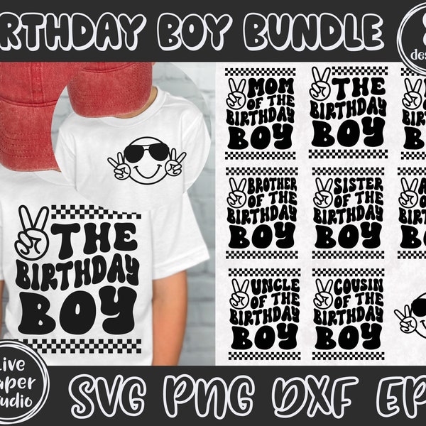 The Birthday Boy Svg, Family Matching Boys Birthday, 1st Birthday Png, Mom, Dad, Sister, Brother of the Birthday Boy, Digital Download Files