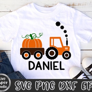 Fall Tractor SVG Pumpkin SVG Tractor With Pumpkins Svg - Etsy