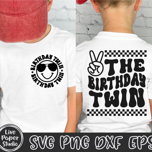 The Birthday Twin Svg, Boys Birthday Svg, Boys 1st Birthday Svg, Birthday Dude Svg, Happy Birthday Svg, Digital Download Png, Dxf, Eps Files