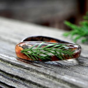 Wacholderwald Ring, weihnachtliches Holzband
